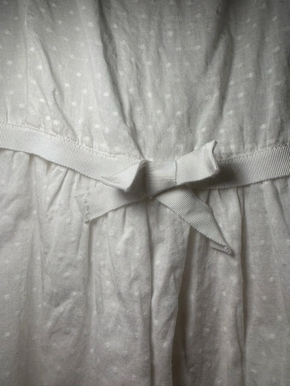 White Square-Neck Mini Dress with pockets 109% cotton